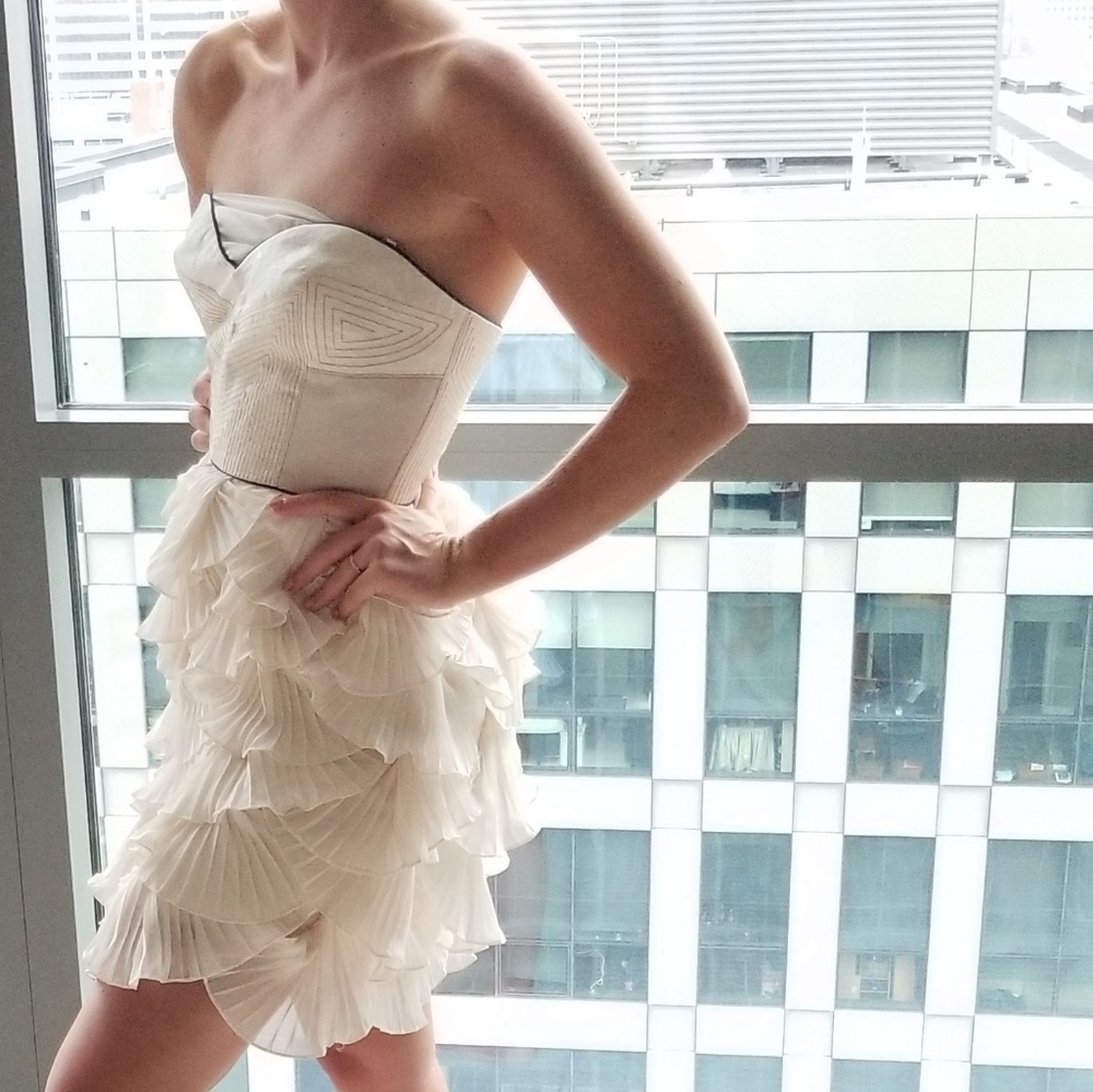 BCBG Runway Collection Ruffle - Size 4 NWOT